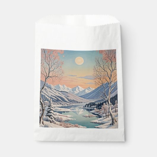 Sachets En Papier La tranquillité d'hiver (Devant)