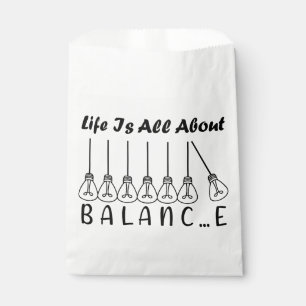 Sachets En Papier La vie, c'est l'équilibre de l'inspiration de moti