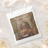 Sachets En Papier La Vierge adorant le Christ Enfant Noël (Coupé)