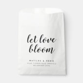 Sachets En Papier Laisser fleurir l'amour | Semences Mariages minima (Devant)