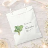 Sachets En Papier Laisser grandir l'amour | Sac Faveur Mariage Grain (Coupé)