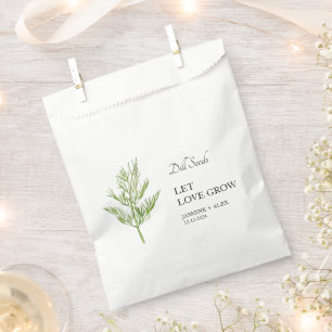 Sachets En Papier Laisser grandir l'amour Sac Favour Mariage De Se