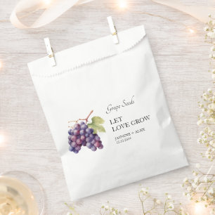 Sachets En Papier Laisser grandir l'amour   Sac Favour Mariage Grain