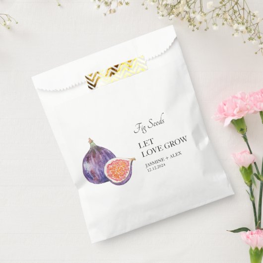 Sachets En Papier Laisser grandir l'amour | Sac Favour Mariage Grain (Scellé)