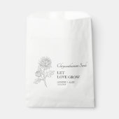 Sachets En Papier Laisser l'amour grandir Chrysanthemum Mariage de s (Devant)