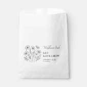 Sachets En Papier Laisser l'amour grandir Fleur sauvage semence Mari (Devant)