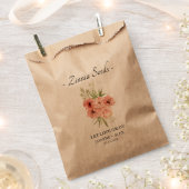 Sachets En Papier Laisser l'amour grandir l Zinnia semences mariage  (Coupé)