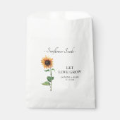 Sachets En Papier Laisser l'amour grandir Mariage de graines de tour (Devant)