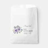 Sachets En Papier Laisser l'amour grandir Mariage de semences de san (Devant)