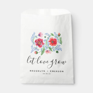 Sachets En Papier Laisser l'amour grandir Mariage semence paquet