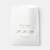 Sachets En Papier Laisser l'amour s'épanouir | Mariage moderne minim (Devant)