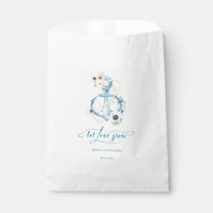 Sachets En Papier Laissez l'amour grandir Aquarelle Floral Ancre Mar