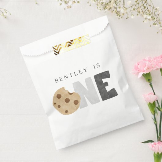 Sachets En Papier Lait et biscuits Première fête d'anniversaire Fave (Scellé)