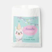 SACHETS EN PAPIER LAMA COULEUR PASTEL CUTE ANNIVERSAIRE (Devant)