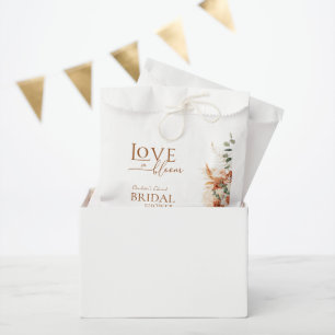 Sachets En Papier L'Amour Blanc En Fleur Boho Fête des mariées Terra