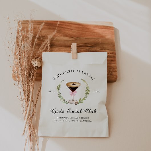 Sachets En Papier L'amour brasse | Espresso Martini Bachelorette