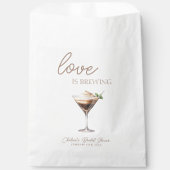 Sachets En Papier L'amour brasse la Fête des mariées Espresso Martin