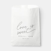 Sachets En Papier L'amour du script moderne est Mariage sucré (Devant)