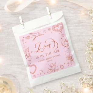 Sachets En Papier L'amour est dans l'air Saint-Valentin Bridal Showe