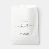 Sachets En Papier L'amour est des cadeaux de Fête des mariées douce (Devant)