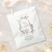 Sachets En Papier L'amour est doux Dusty Rose Eucalyptus Mariage (Coupé)