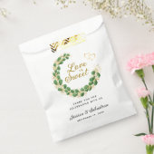 Sachets En Papier L'amour est doux Élégant Eucalyptus Merci Mariage (Scellé)
