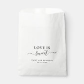 Sachets En Papier L'amour est doux élégant Mariage moderne (Devant)