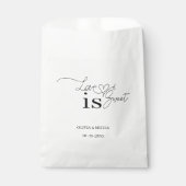 Sachets En Papier L'amour est doux : Mariage de script élégant (Devant)
