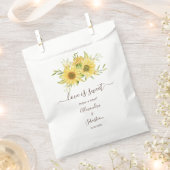 Sachets En Papier L'amour est doux Mariage de tournesol doux (Coupé)