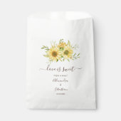 Sachets En Papier L'amour est doux Mariage de tournesol doux (Devant)