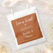 Sachets En Papier L'amour est doux mariage en terre cuite moderne (Coupé)