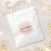 Sachets En Papier L'amour est doux, moderne Mariage Treat Sacks, (Coupé)