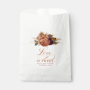 Sachets En Papier L'amour est doux Pampas Grass Terracotta Floral