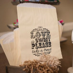 Sachets En Papier L'Amour Est Doux, S'Il Vous Plaît, Prenez Un Plat<br><div class="desc">L'Amour Est Doux,  S'Il Vous Plaît,  Prenez Un Plat ! Sac de mariage préféré</div>