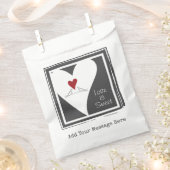 Sachets En Papier L'amour est doux Simple Inséparables modernes Coeu (Coupé)