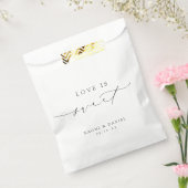 Sachets En Papier L'amour est doux Simple Moderne Chic Script (Scellé)