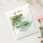Sachets En Papier L'amour est doux Tropical Palm Mariage Treat (Scellé)