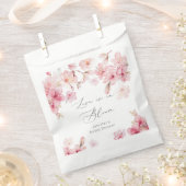 Sachets En Papier L'amour est en fleur cerisier fleuri nuptiale (Coupé)