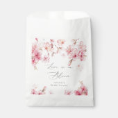 Sachets En Papier L'amour est en fleur cerisier fleuri nuptiale (Devant)