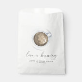 Sachets En Papier L'amour est en train de préparer un café Baby show (Devant)
