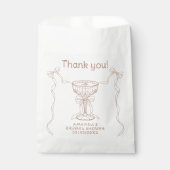 Sachets En Papier L'amour est en train de se préparer Merci dessinés (Devant)