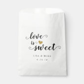 Sachets En Papier L'amour est Fête des mariées Mariage douce (Devant)