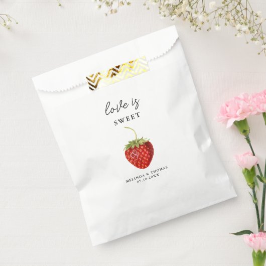 Sachets En Papier L'amour est Mariage de fraise douce (Scellé)