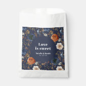 Sachets En Papier L'amour est Mariage de rouille bleu doux (Devant)