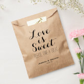 Sachets En Papier L'amour est sucré personnalisé mariage bonbons buf (Scellé)
