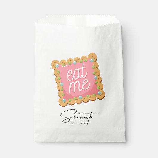Sachets En Papier L'amour est sucré S'il vous plaît prendre une Trea (Devant)