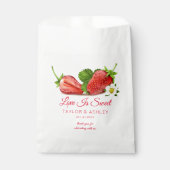 Sachets En Papier L'amour est un fruit de fraise sucré (Devant)