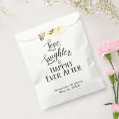 Sachets En Papier L'amour, le rire et heureux toujours après les sac (Scellé)