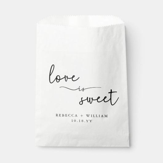 Sachets En Papier L'amour moderne est un joli script manuscrit (Devant)