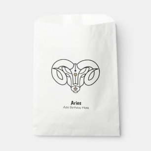 Sachets En Papier Lance le bélier zodiac personnalisé
